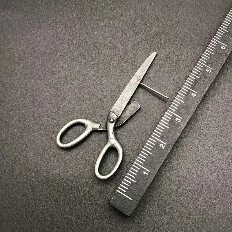 Pair of Rustic Chic Scissors Shaped Earrings Studs Halloween and Parties