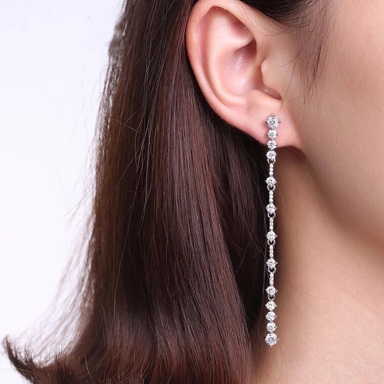 Sophisticated Long Drop Earrings