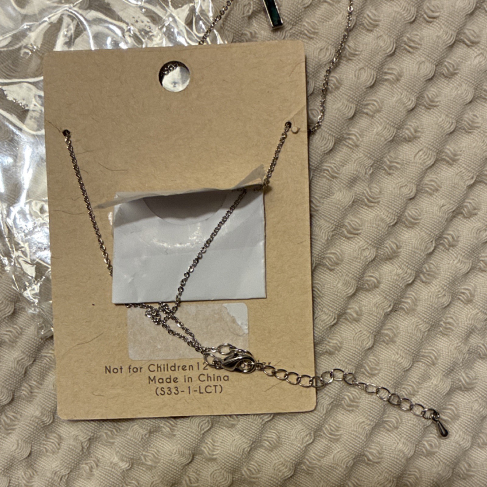 Crystal Avenue Genuine Abalone Bar Pendant Necklace, Lead & Cadmium Compliant
