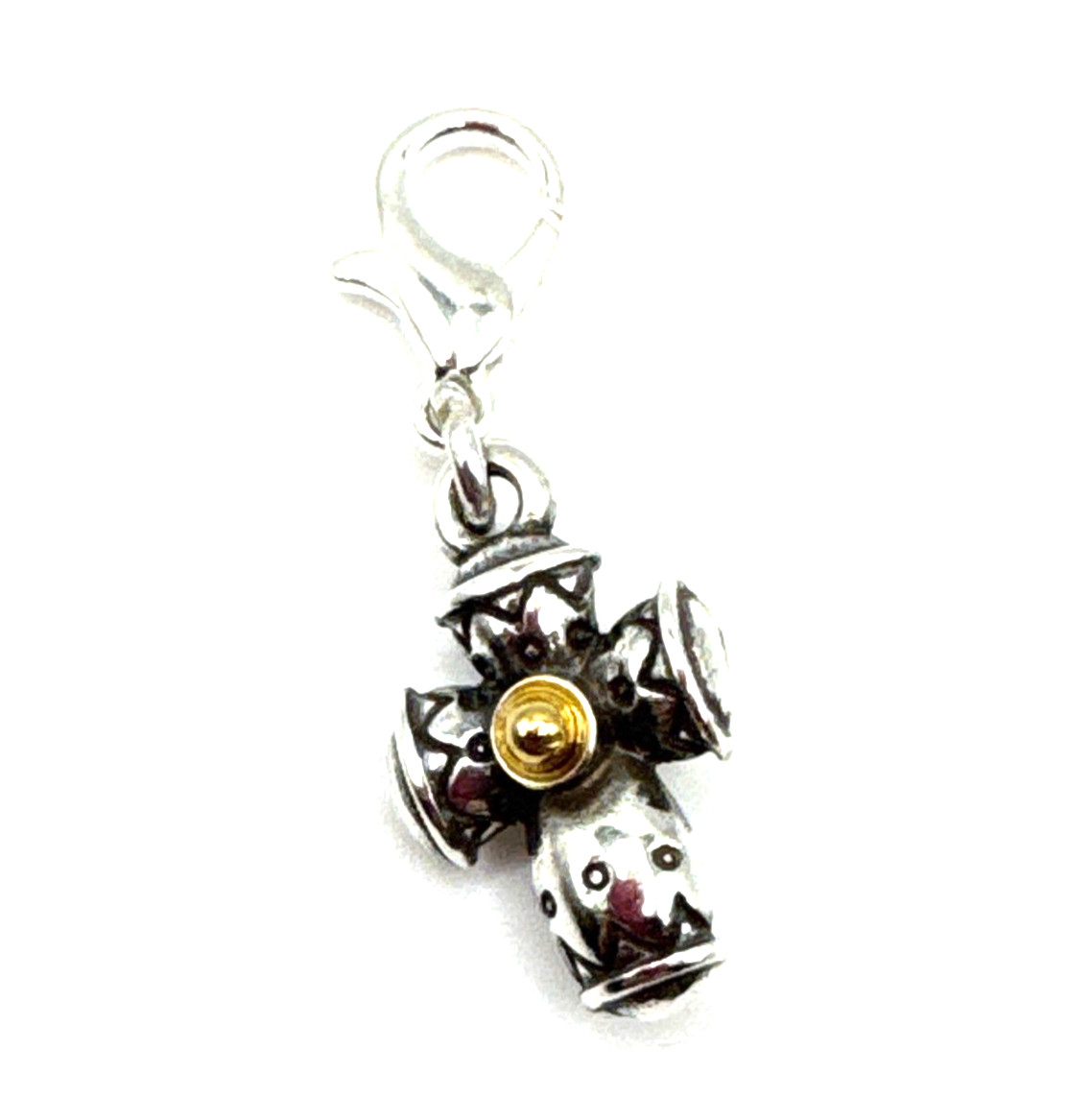 Brighton Eternity Faithful Cross Religious Faith Gold & Silver Clip Charm
