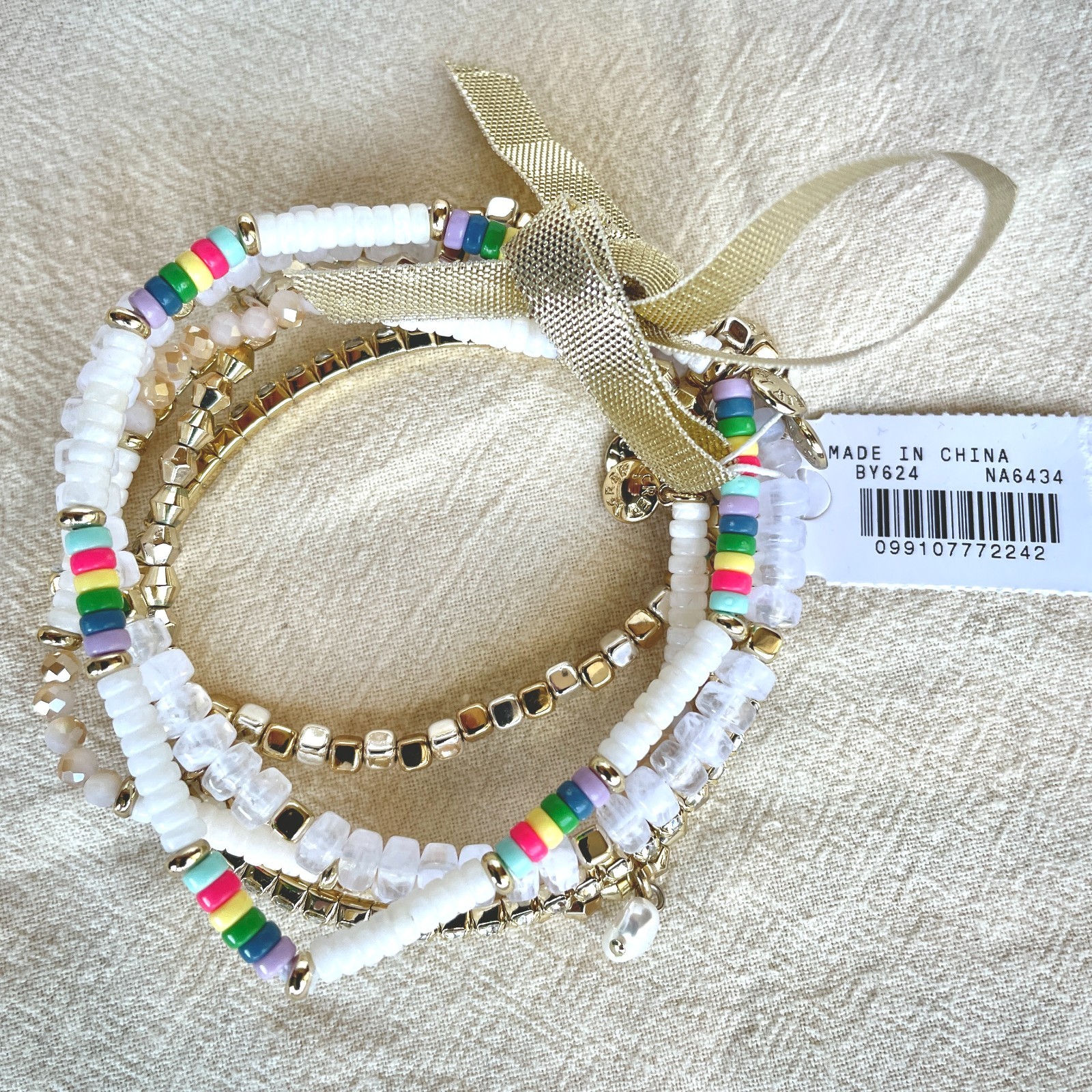 J.Crew Multi-Color Stretch Bracelets, Set of Six, 7 inch – NWT!