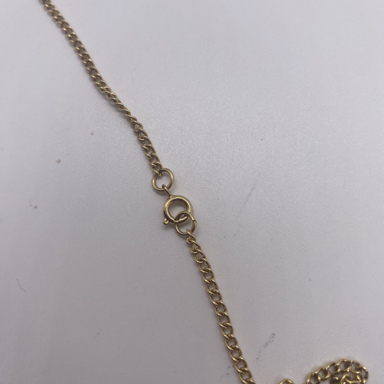 Necklace-Healing Amethyst Gold Setting and Gold Tone Chain (23.5 in) New