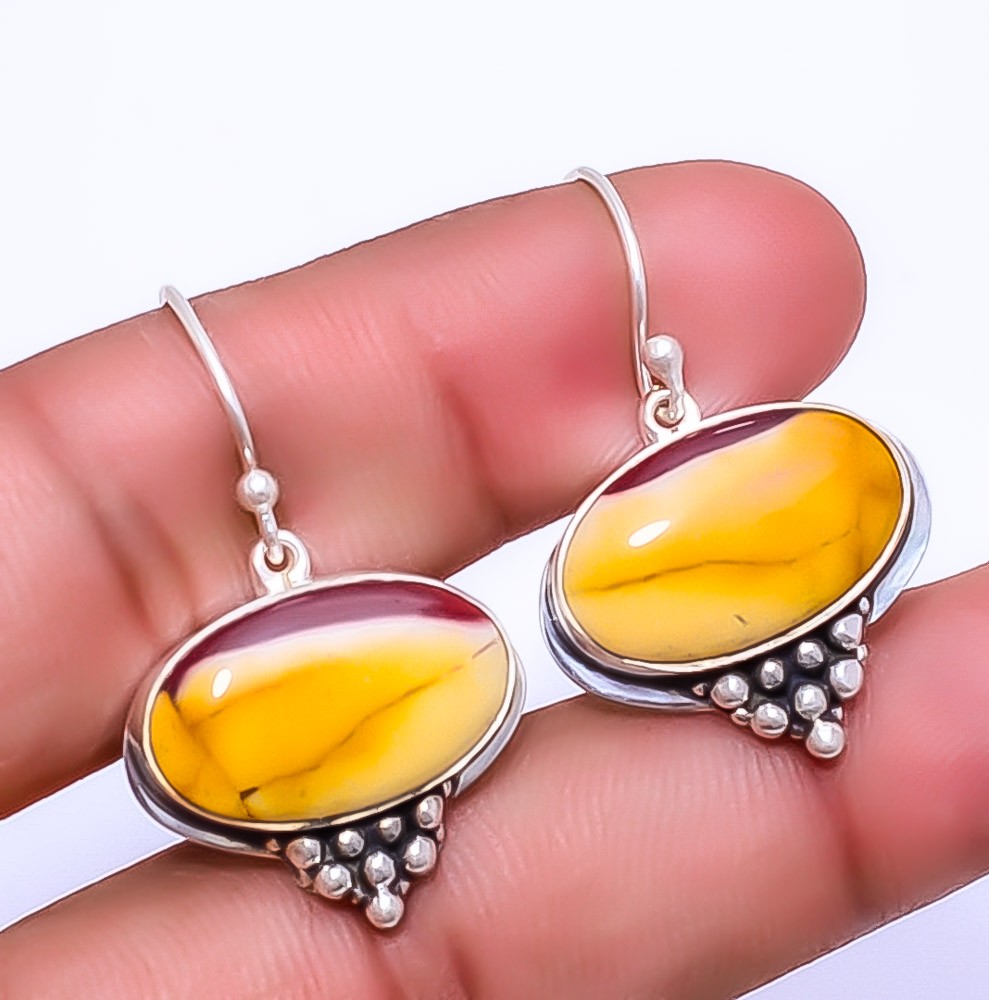 Mookaite – Australia 925 Sterling Silver Earring 1.56″ E46, Christmas Gift