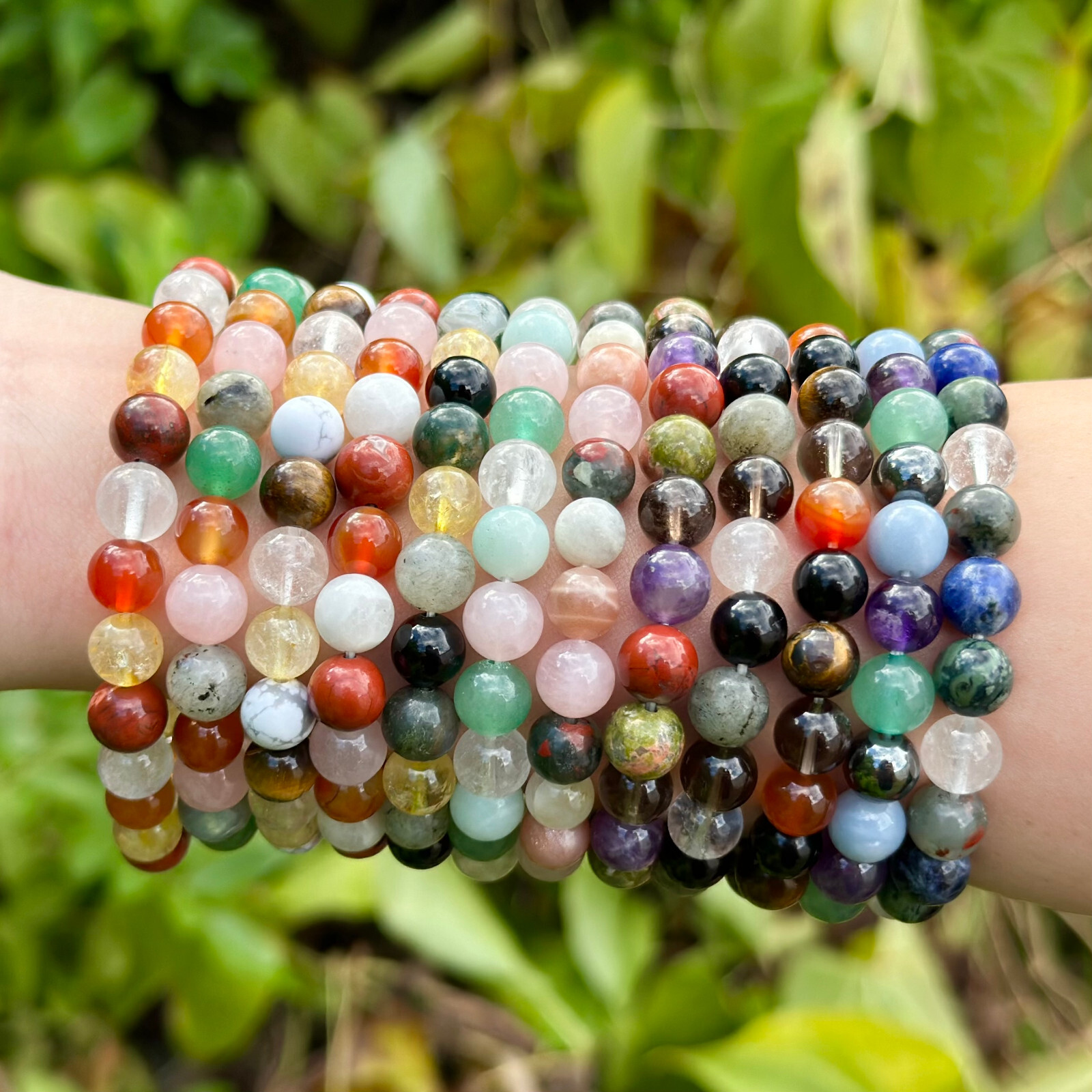 Zodiac Crystal Bracelets, Natural Zodiac Sign Gemstone Bead Birthstone Bracelets