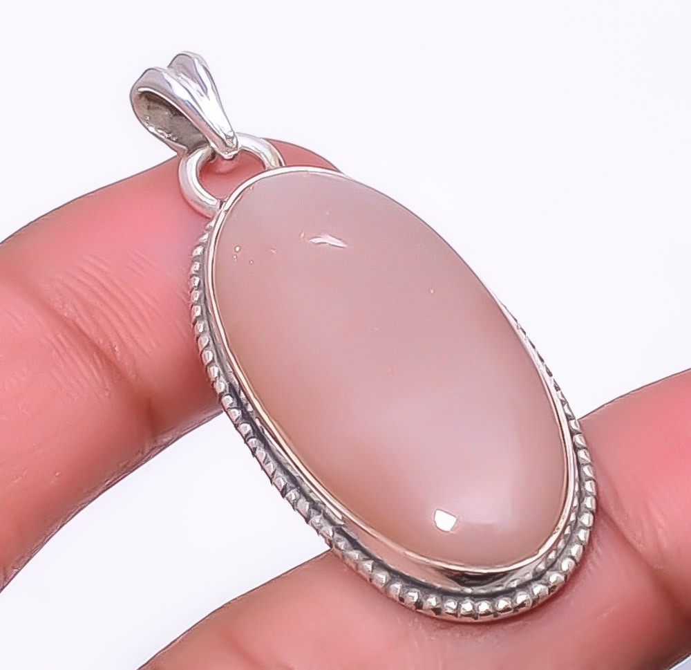 Moonstone – Sri Lanka 925 Sterling Silver Pendant 1.76″ P1972920, Christmas Gift