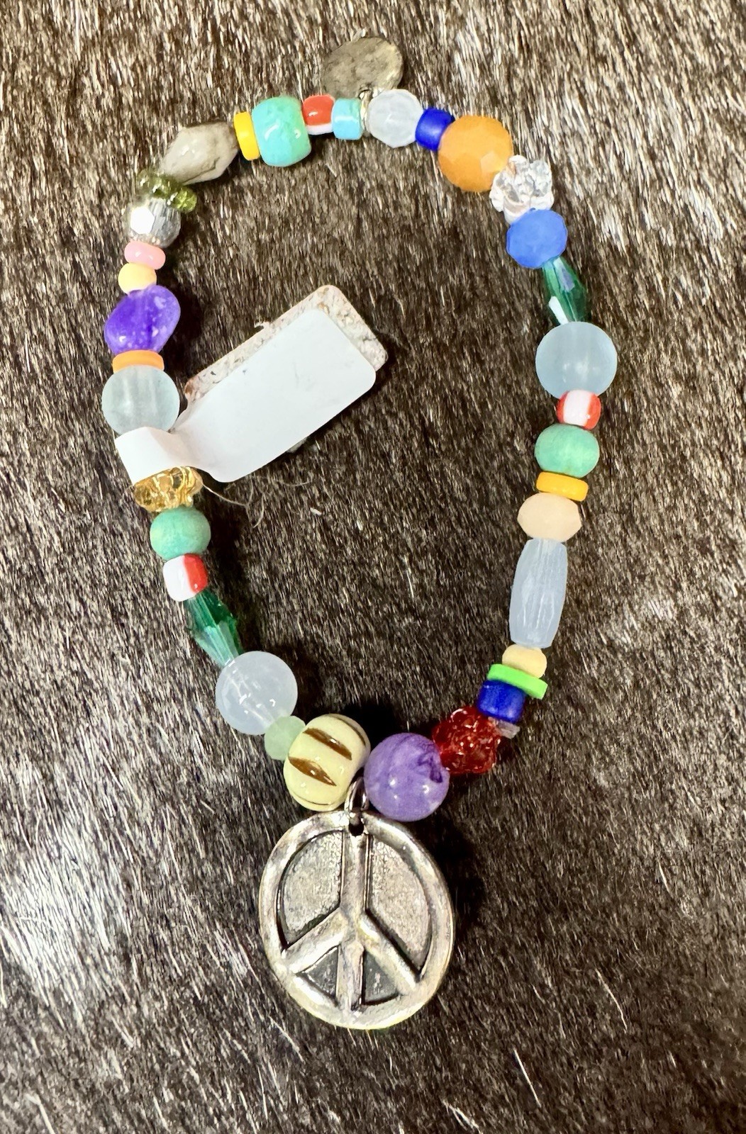Plunder Design Fashion Jewelry Alexander Multi Beaded Silver Y2K Peace Bracelet