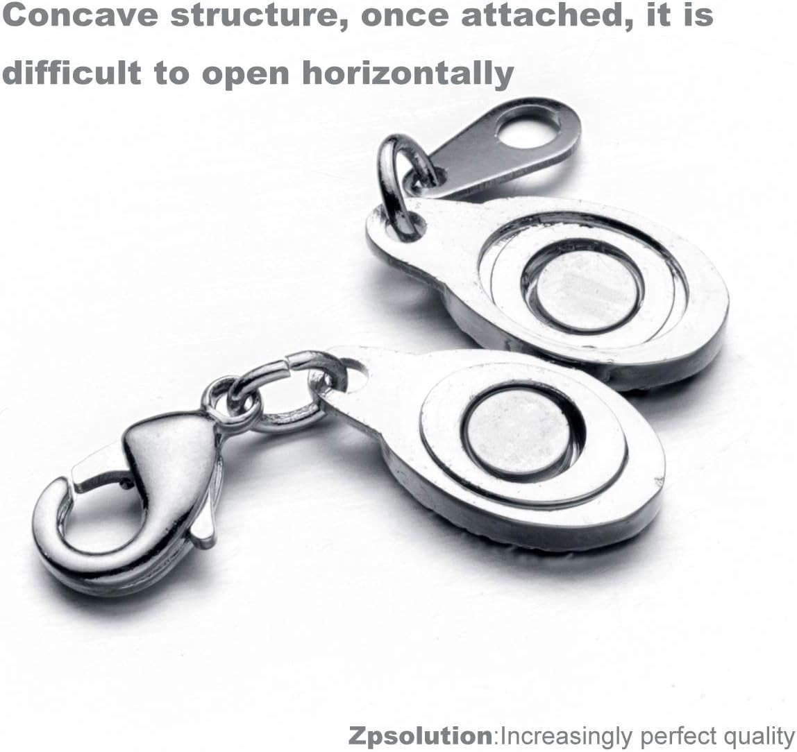Locking Magnetic Jewelry Clasps, Gold & Silver Lobster Style Extenders