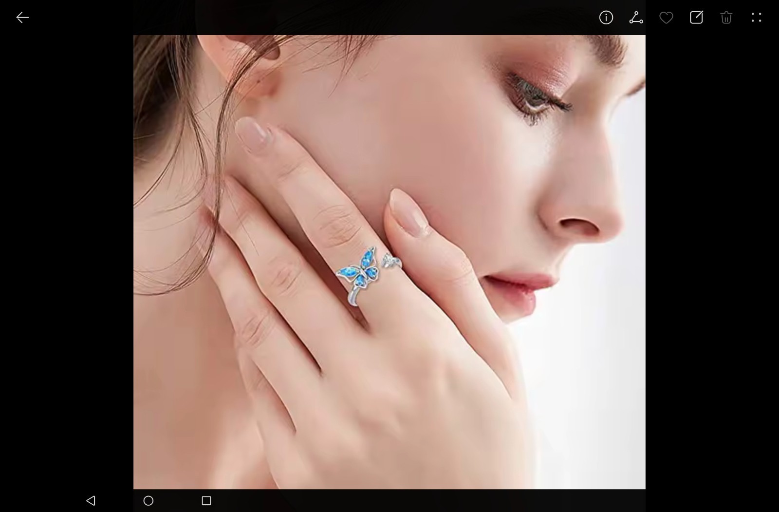 Viral Anxiety Spinner Ring Adjustable Women Stress Relief Fidget Gift Trend