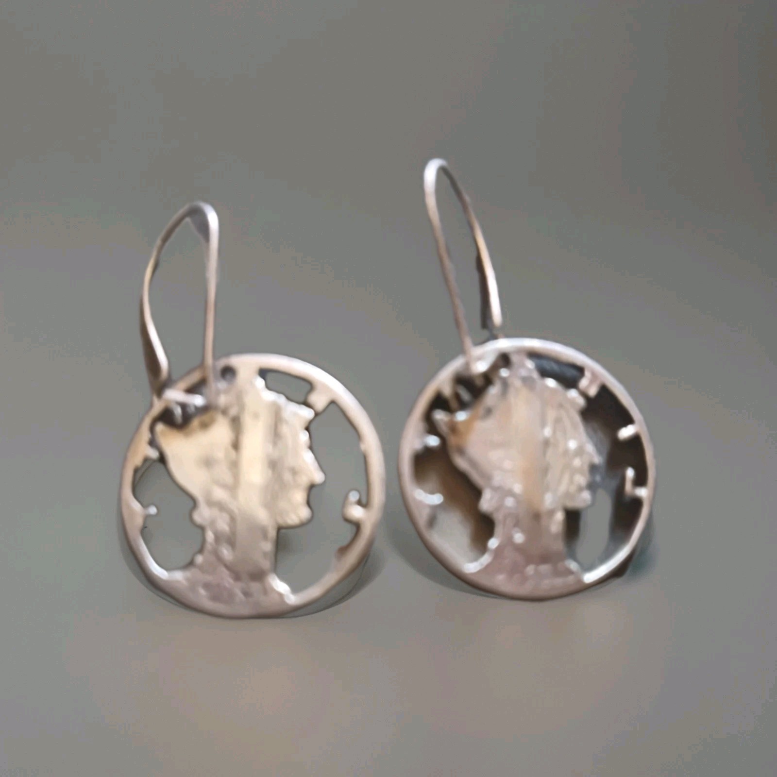 Mercury Dime Artistic 90% US Silver Cut Coins for Charms Pendants or Earrings