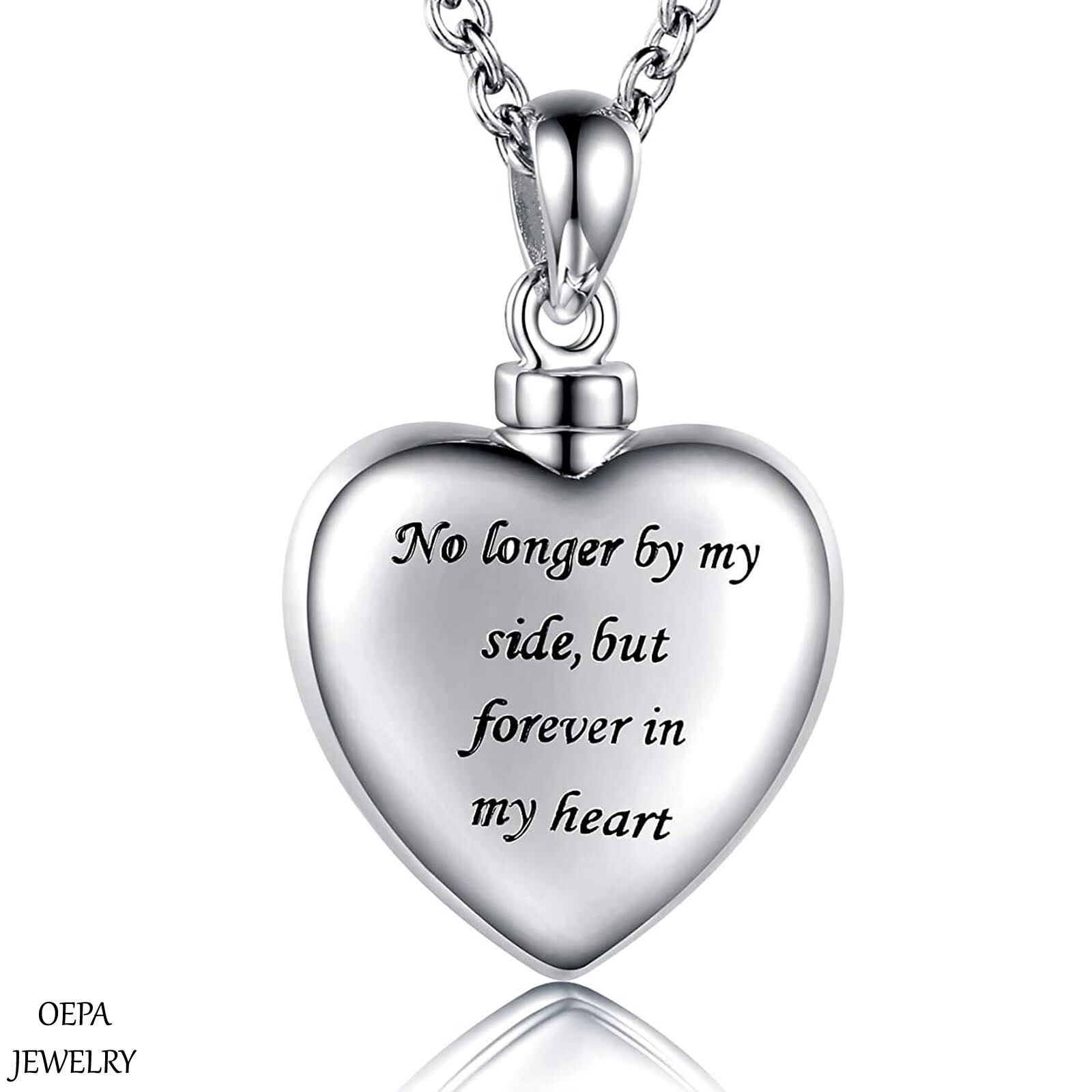 925 Sterling Silver Cremation Jewelry For Pet Ash Memorial Urn Necklace Jewelry