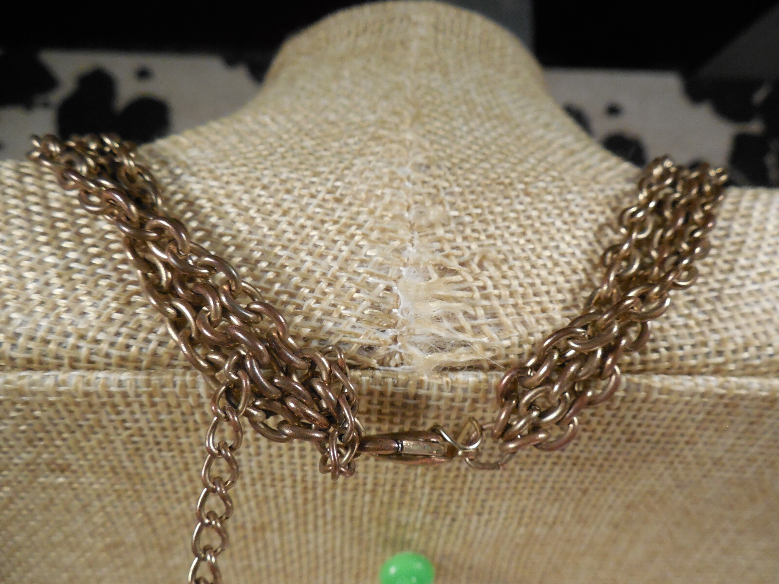 Quality reflective multicolor faceted purple bib collar 19″ to 21″ necklace D9