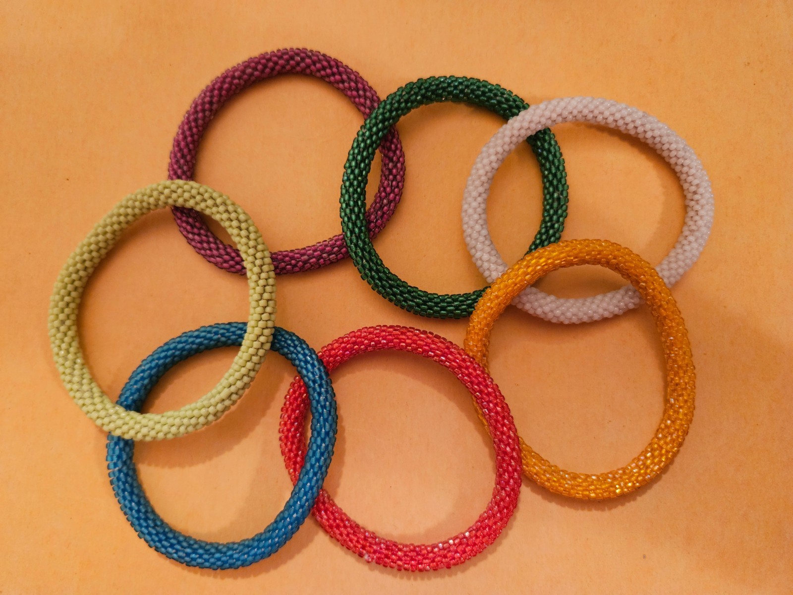 19 Sashka Bracelets – Nice Variety of Colors! Original/Regular Size, One Size