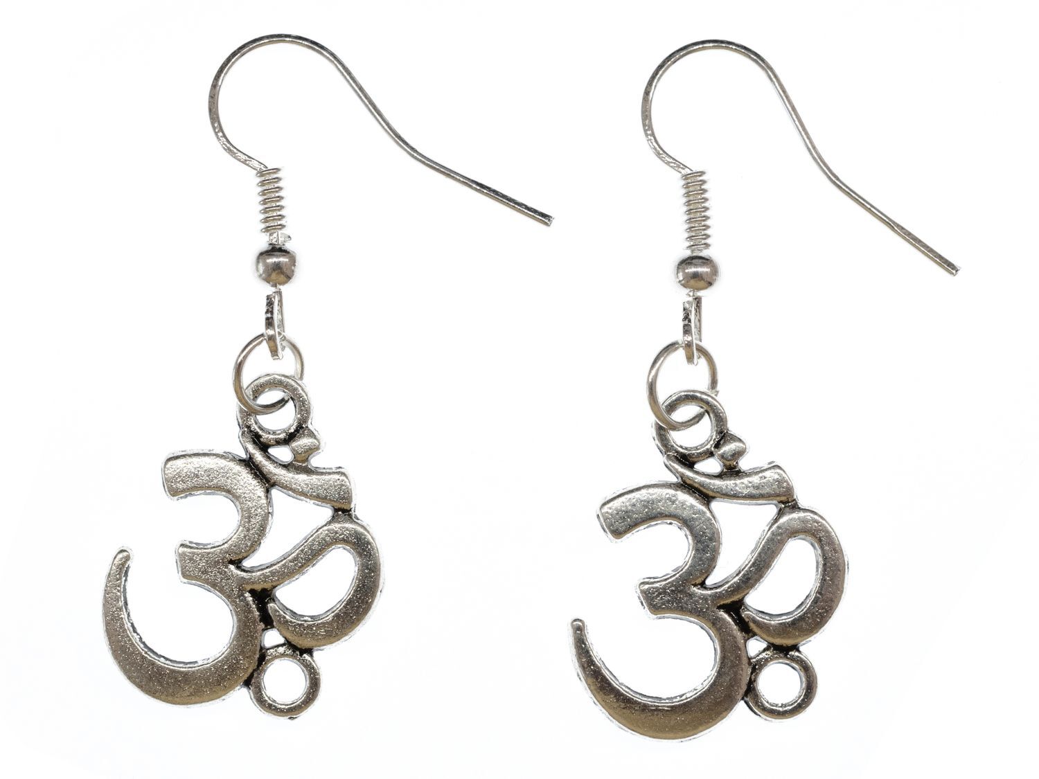 Om Symbol Mantra Mul Earrings Miniblings Pendant Shanti Relaxation Yogis Yogini
