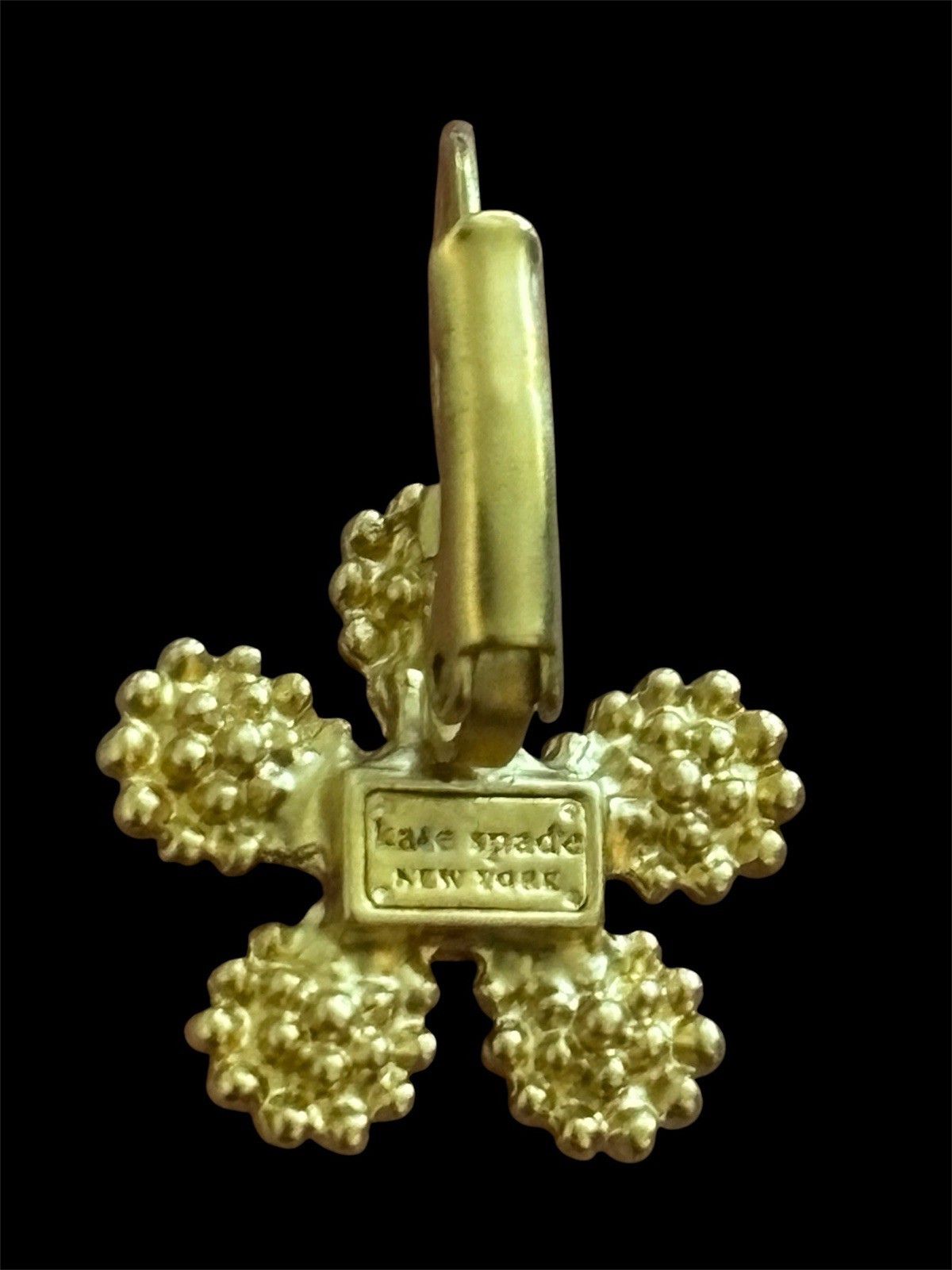 NWT Kate Spade Gold Filled Flower Dangle Earrings