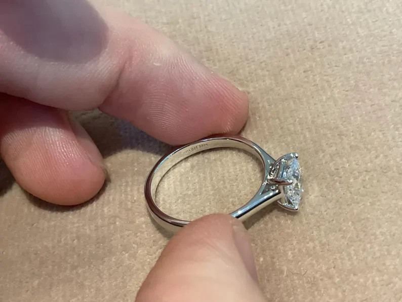 2Ct Princess Cut Simulated Diamond Promise Band Ring 14k White Gold Over Silver