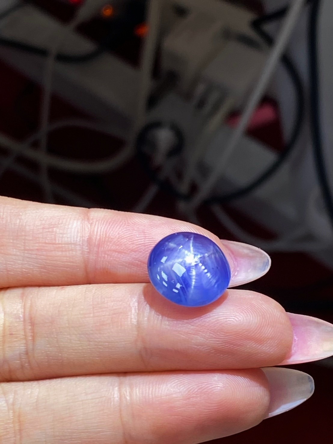 [jerseychou] Natural Star Sapphire 13.42 ct , Sri Lanka, No heat ,AIG