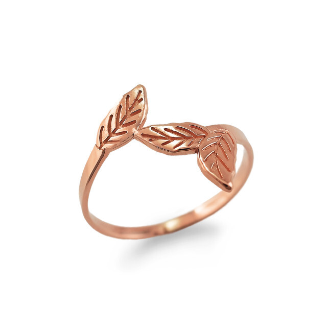 Gold Leaves Ring
