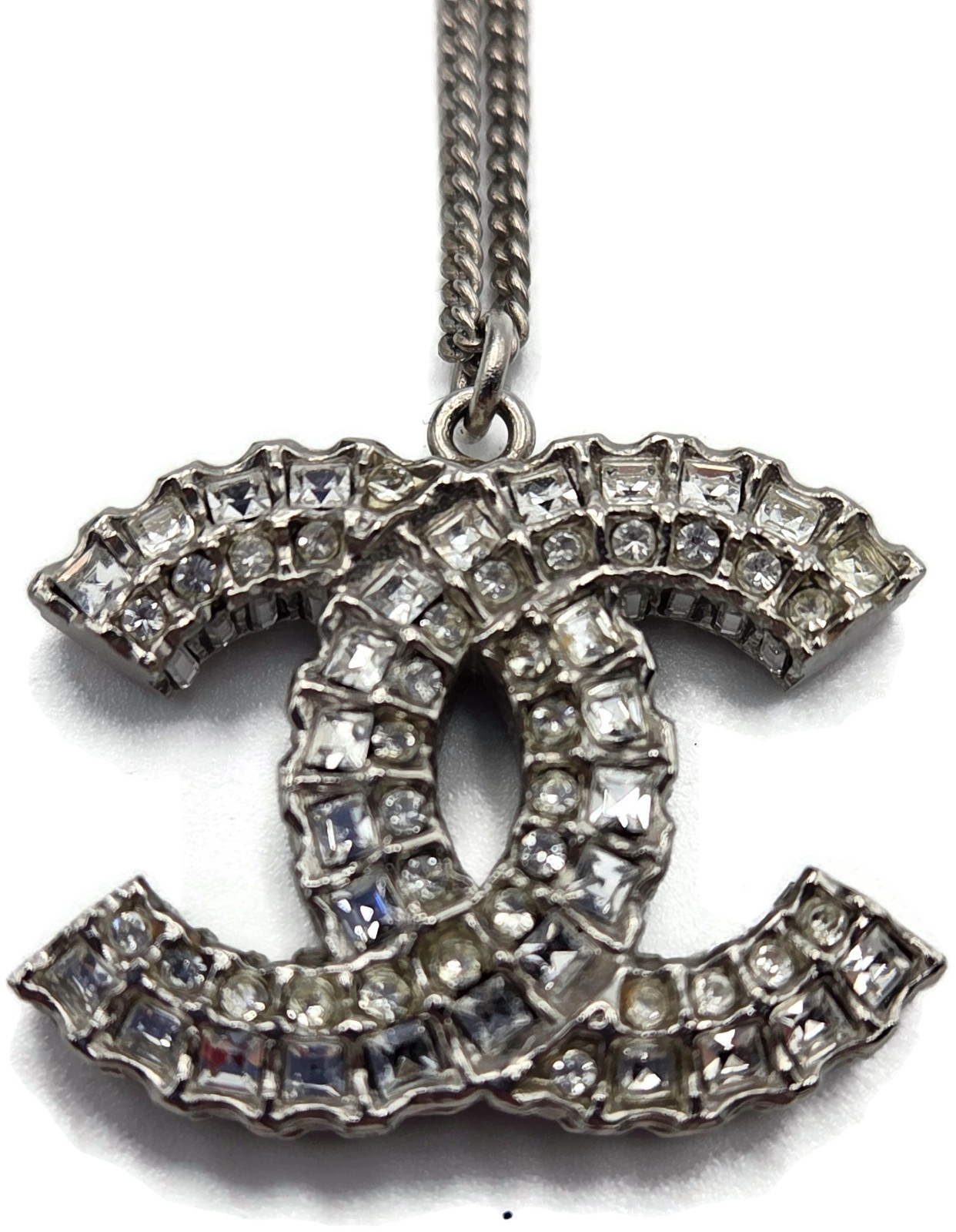 CoCo Chanel Crystal Pendant Necklace Chanel France Vintage Fashion Jewelry