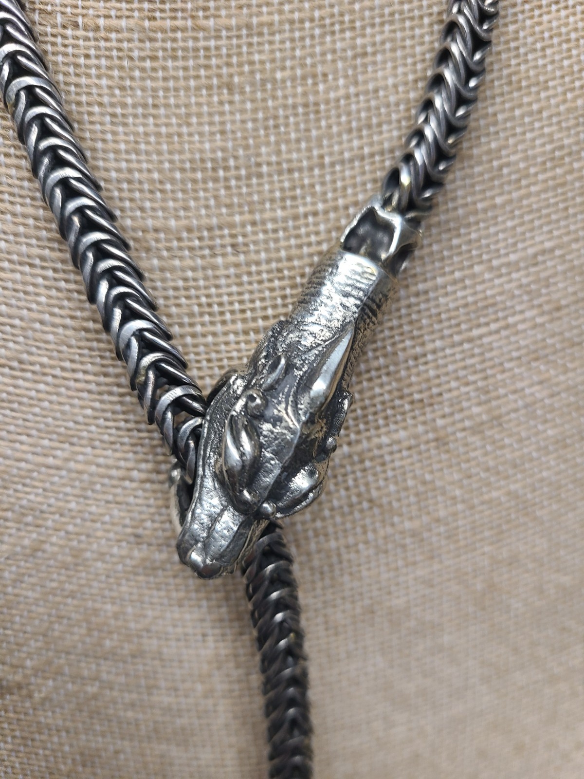 Jungle Tribe Dragon Scale Long Adjustable Unisex Lariat $229