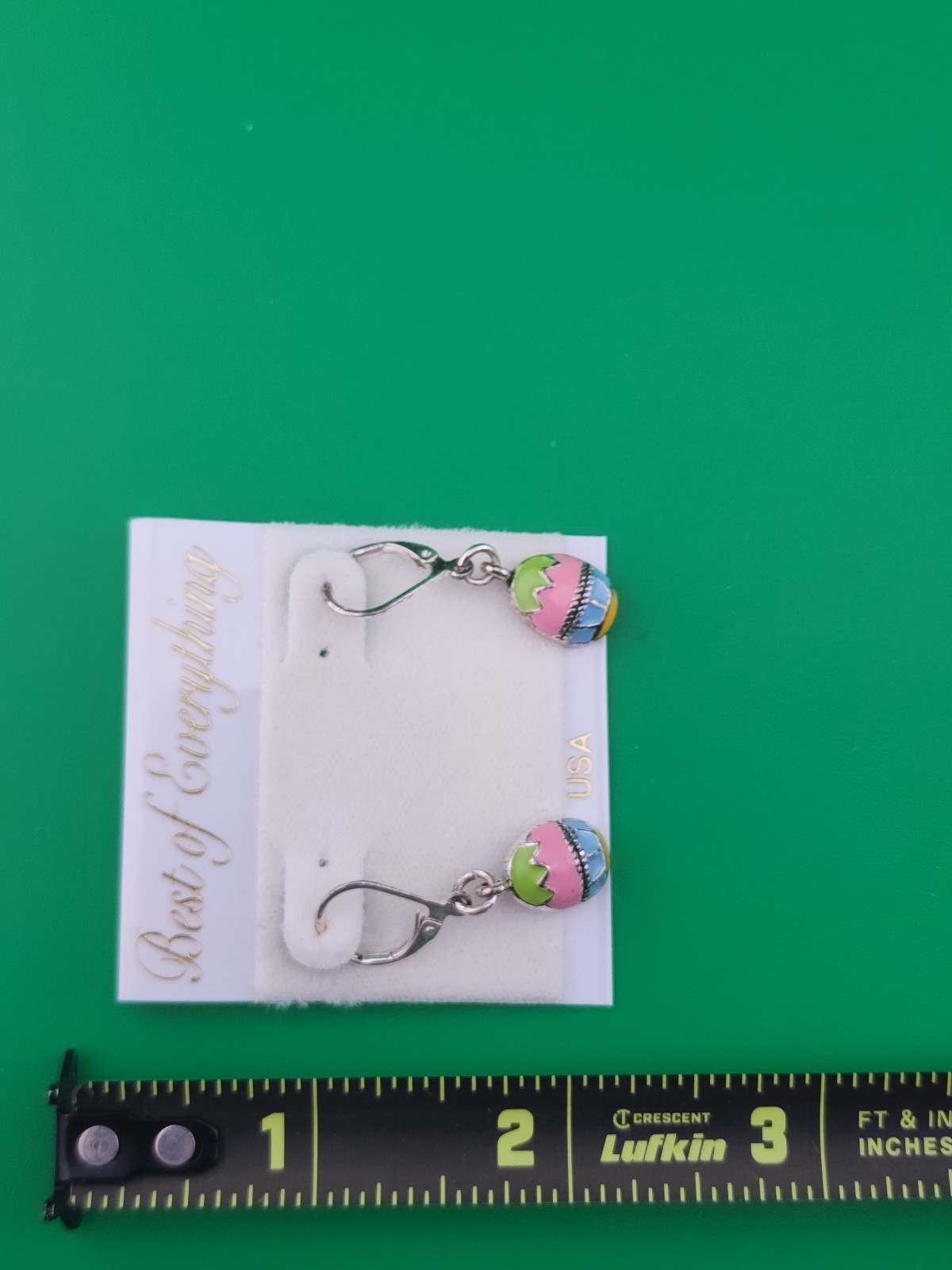 Easter Egg Pastel Silver Tone Leverback Earrings – Best Of Everything