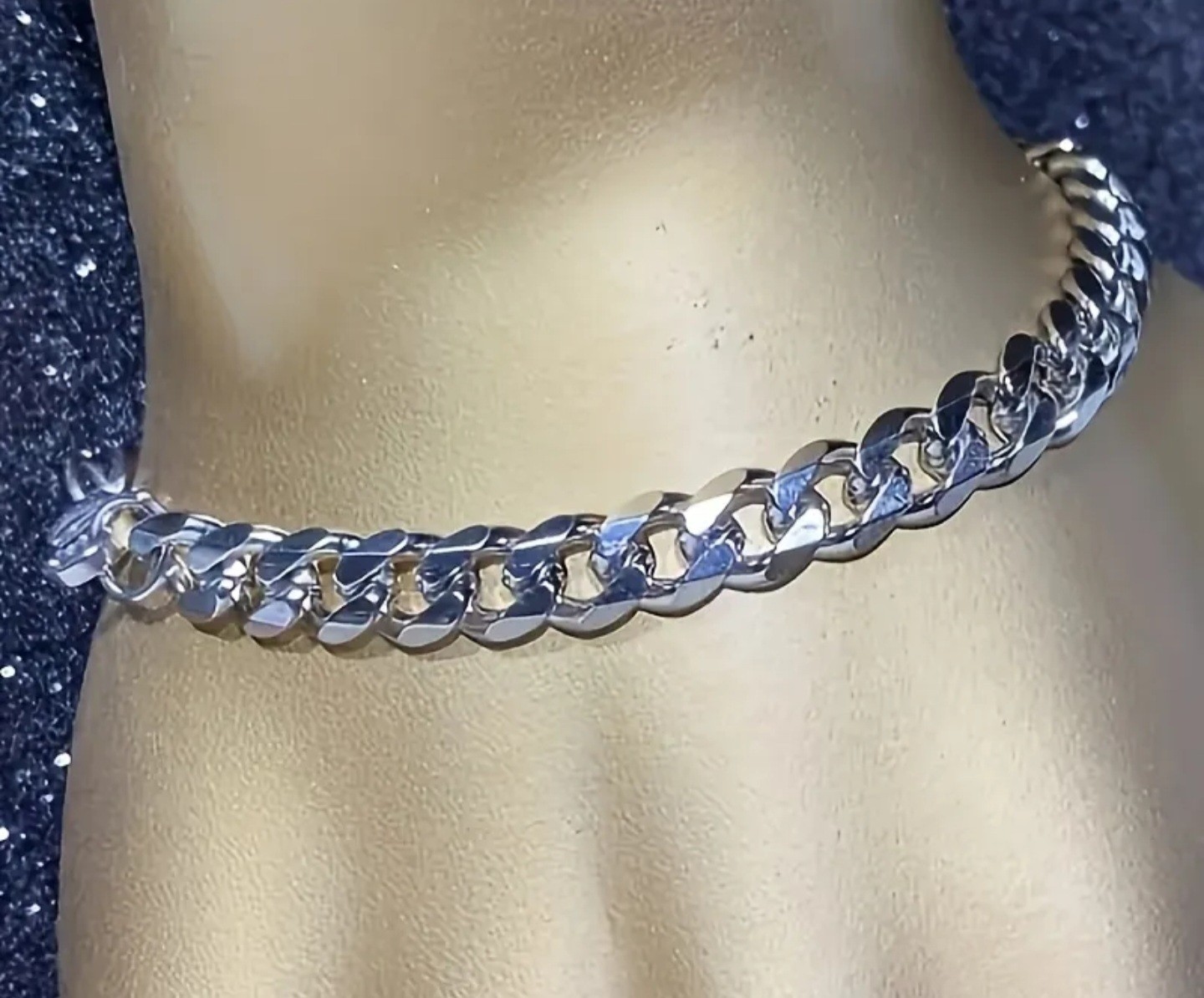 Necklace and Bracelet Set. Titanium Steel