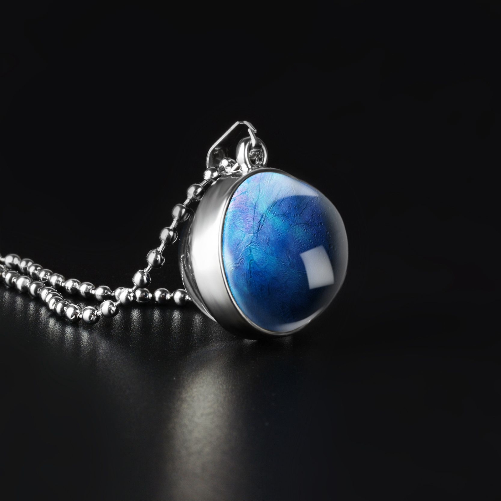 Ball Shape Pattern Pendant Necklaces Women Fashion Jewelry Craft Making Necklace