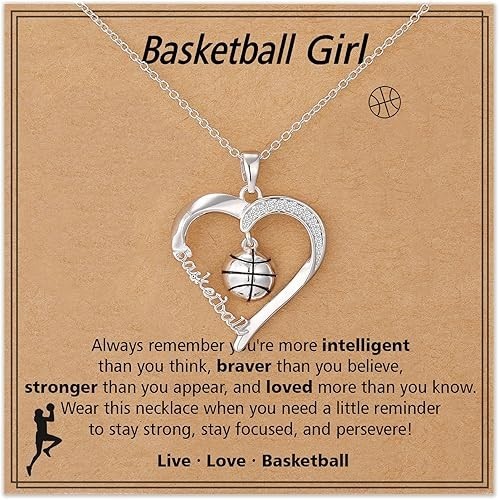 Volleyball/Basketball/Necklace Gifts for Girls, Sport Accessories Birthday Xmas