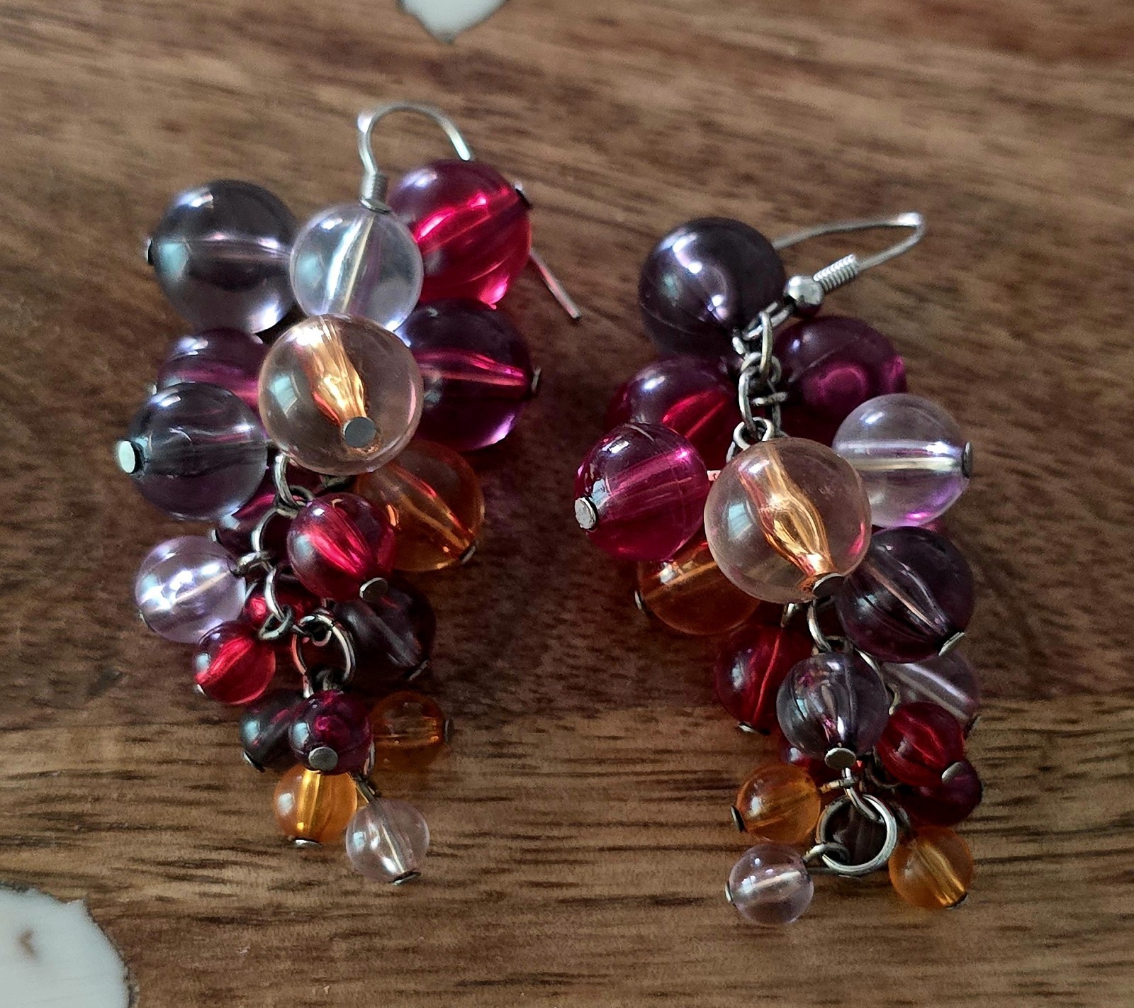 Grape Baubble Dangle Earrings Earrings Vintage