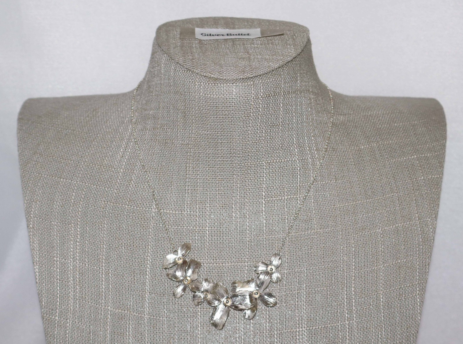 Silpada Sterling Silver “Garden Whimsy” Flower Link Necklace N3242
