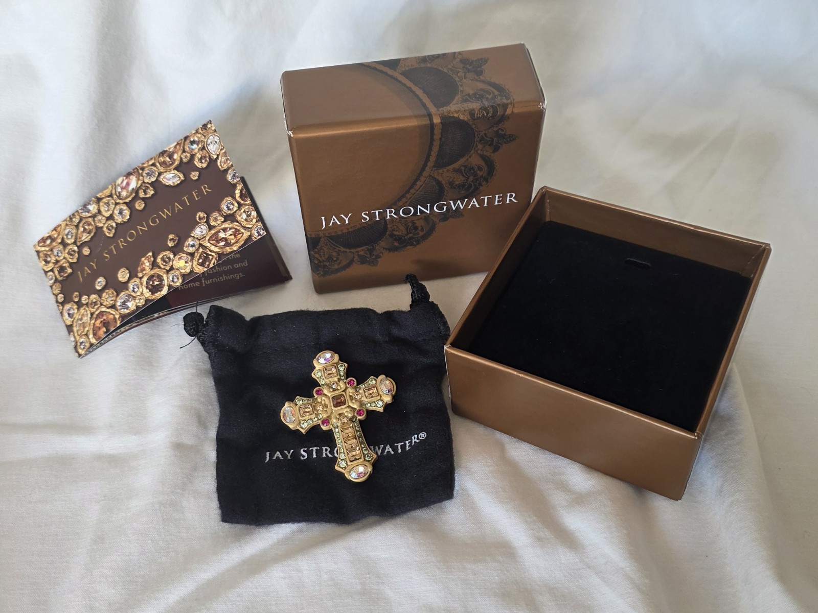 Jay Strongwater Cross Pin / Pendant