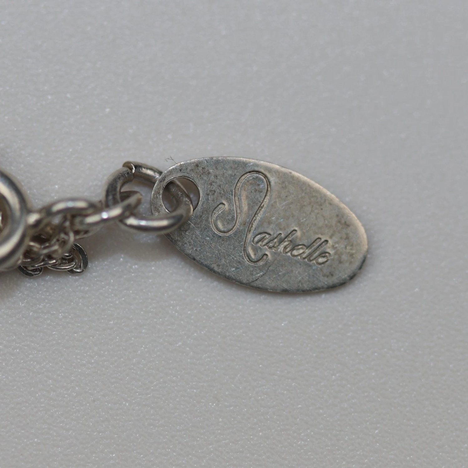 Nashelle Identity Initial Necklace 16 Inch Silver Sterling Brand Tag