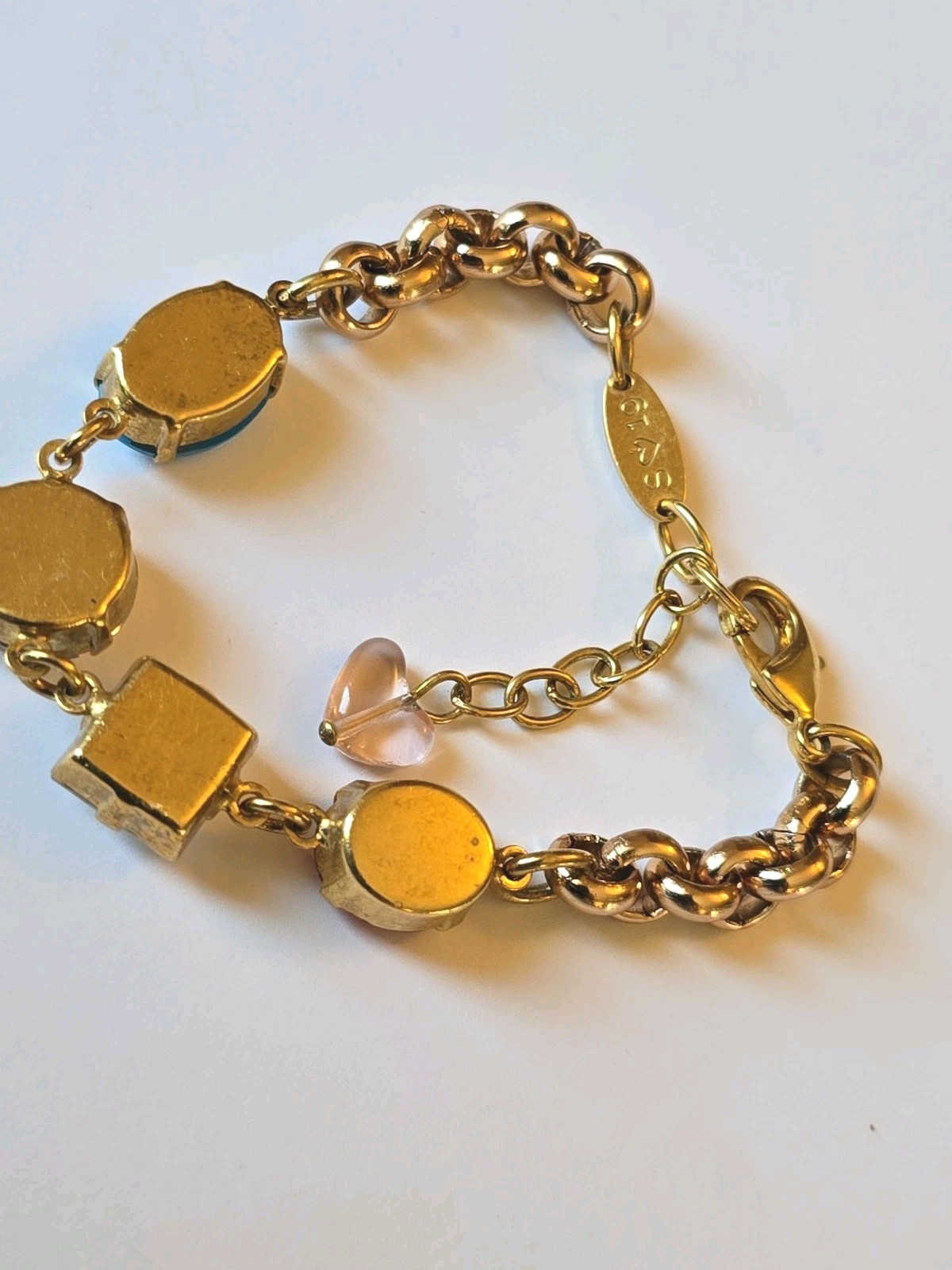 Sabika Gold Tone Bracelet Summer 2019 Adjustable 6″-8″ Rhinestone