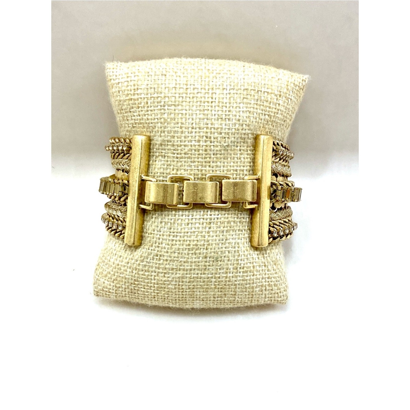 Stella & Dot Gold Multi-Row Bracelet
