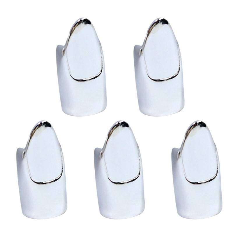 5 Pack Multifuntional Nail Rings Easy to Wear Manicure Jewelry Finger Tip Rings