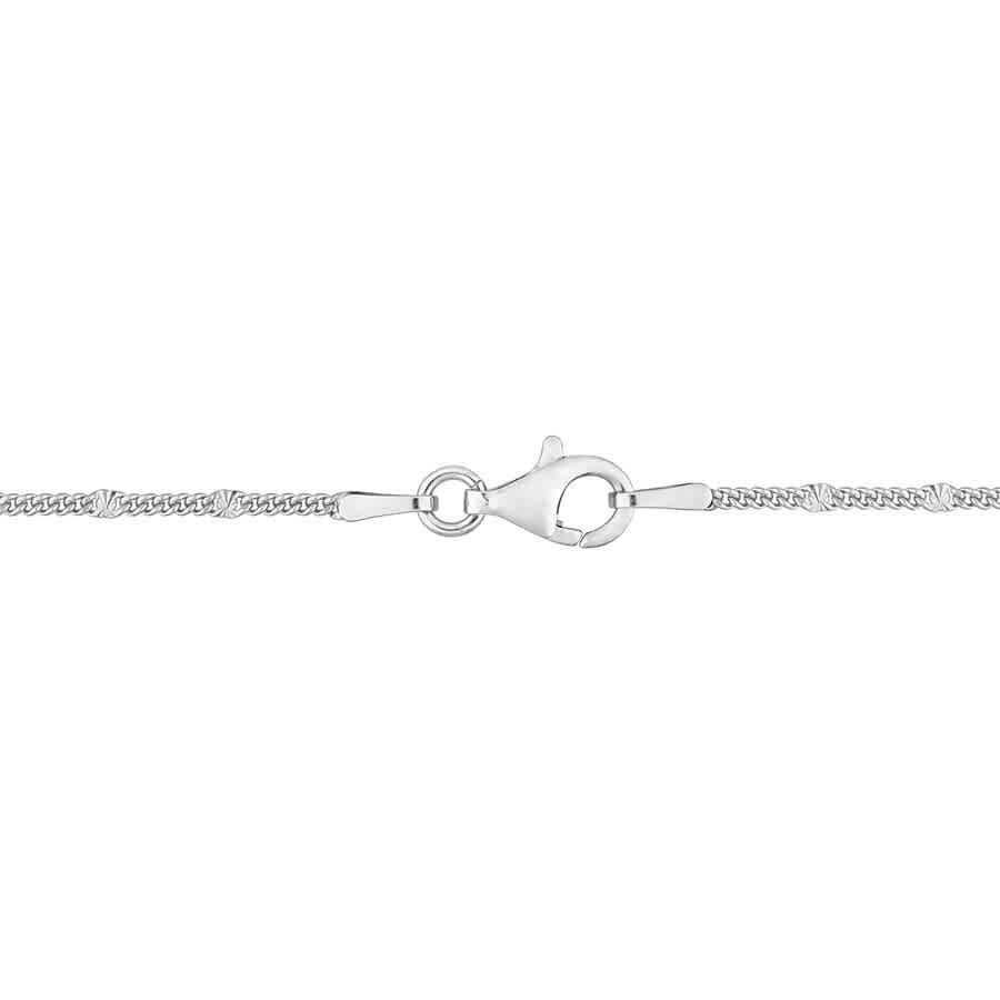 AMOUR Double Curb Link Chain Necklace In Sterling Silver, 20 In