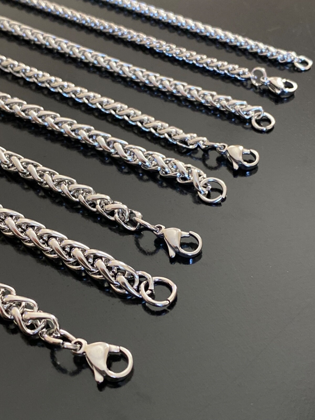Stainless Steel Wheat Chain Necklace
