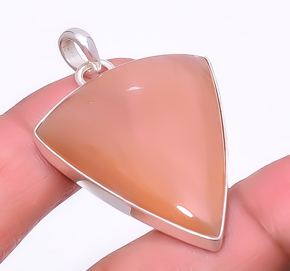 Moonstone – Sri Lanka 925 Sterling Silver Pendant 1.76″ P1972932, Christmas Gift