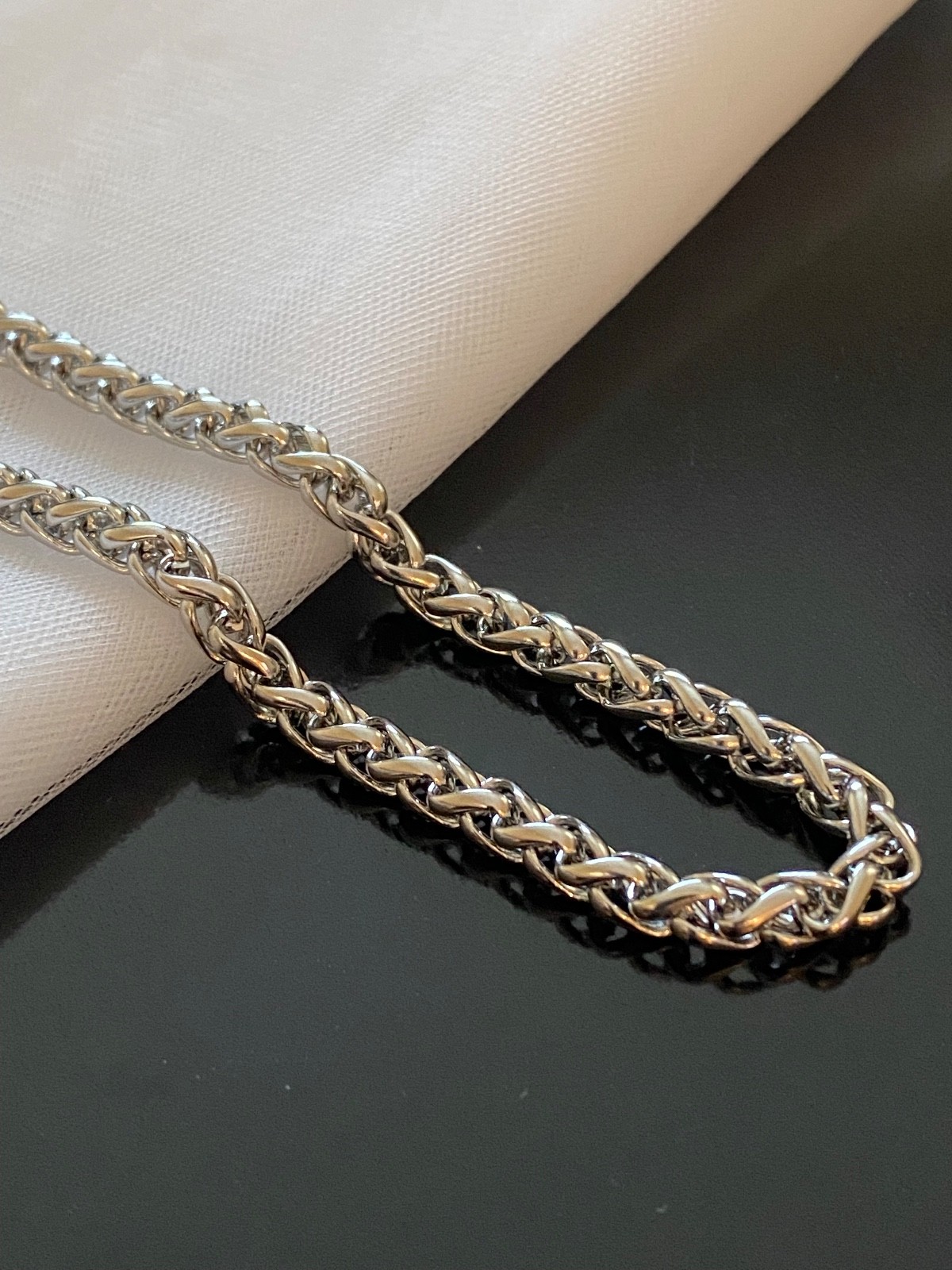 Stainless Steel Wheat Chain Necklace