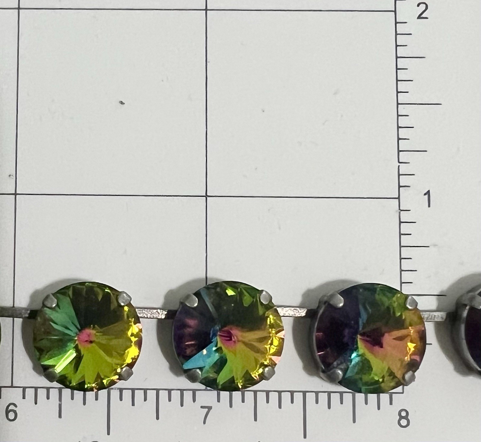 Sabika Austrian Crystal Watermelon Rivoli Necklace & Earrings Manhattan W 2012