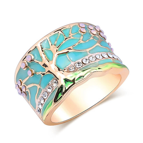 HANDMADE LUCKY TREE OPAL RING – Unique gift