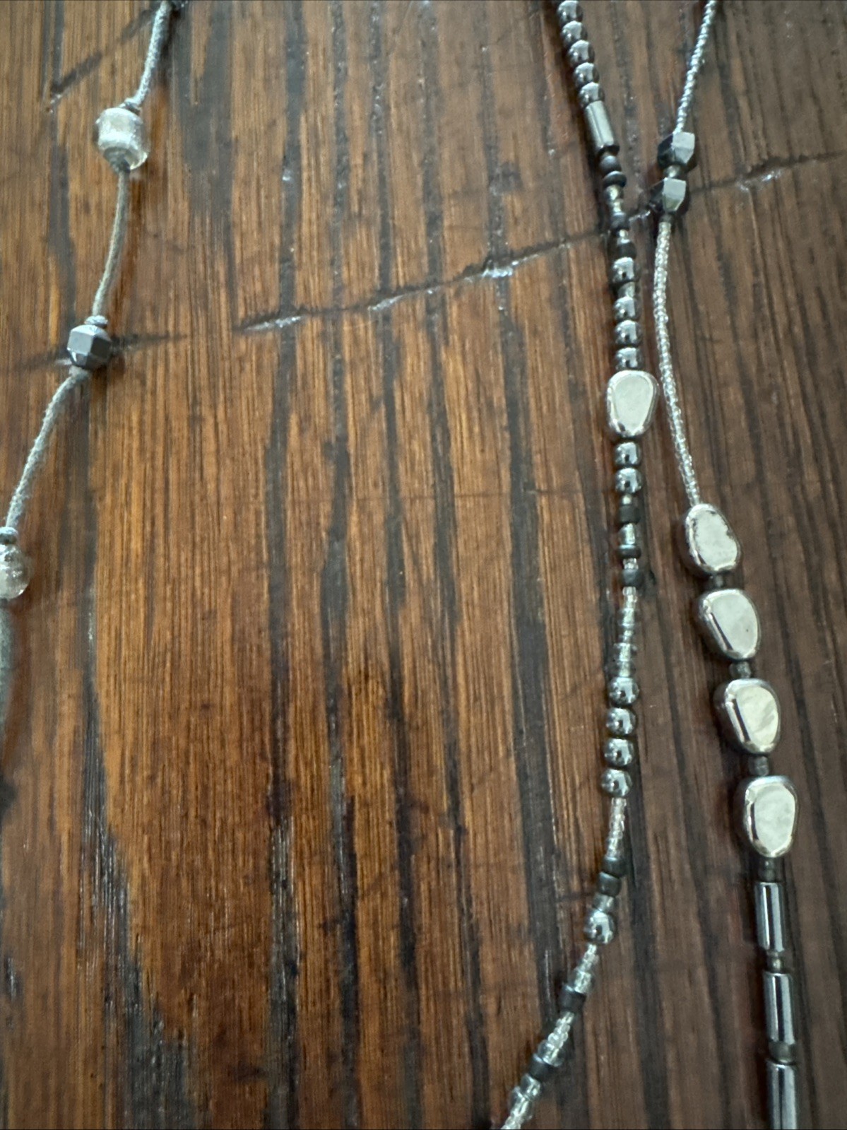 SILPADA N2097 Hematite Sterling Silver Multi-Strand Dewdrops Necklace VINTAGE