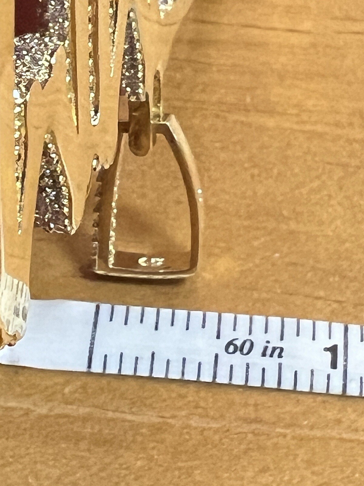 GLD Shop Gold Tone CZ Pendant MMTF Macys With Box & Papers