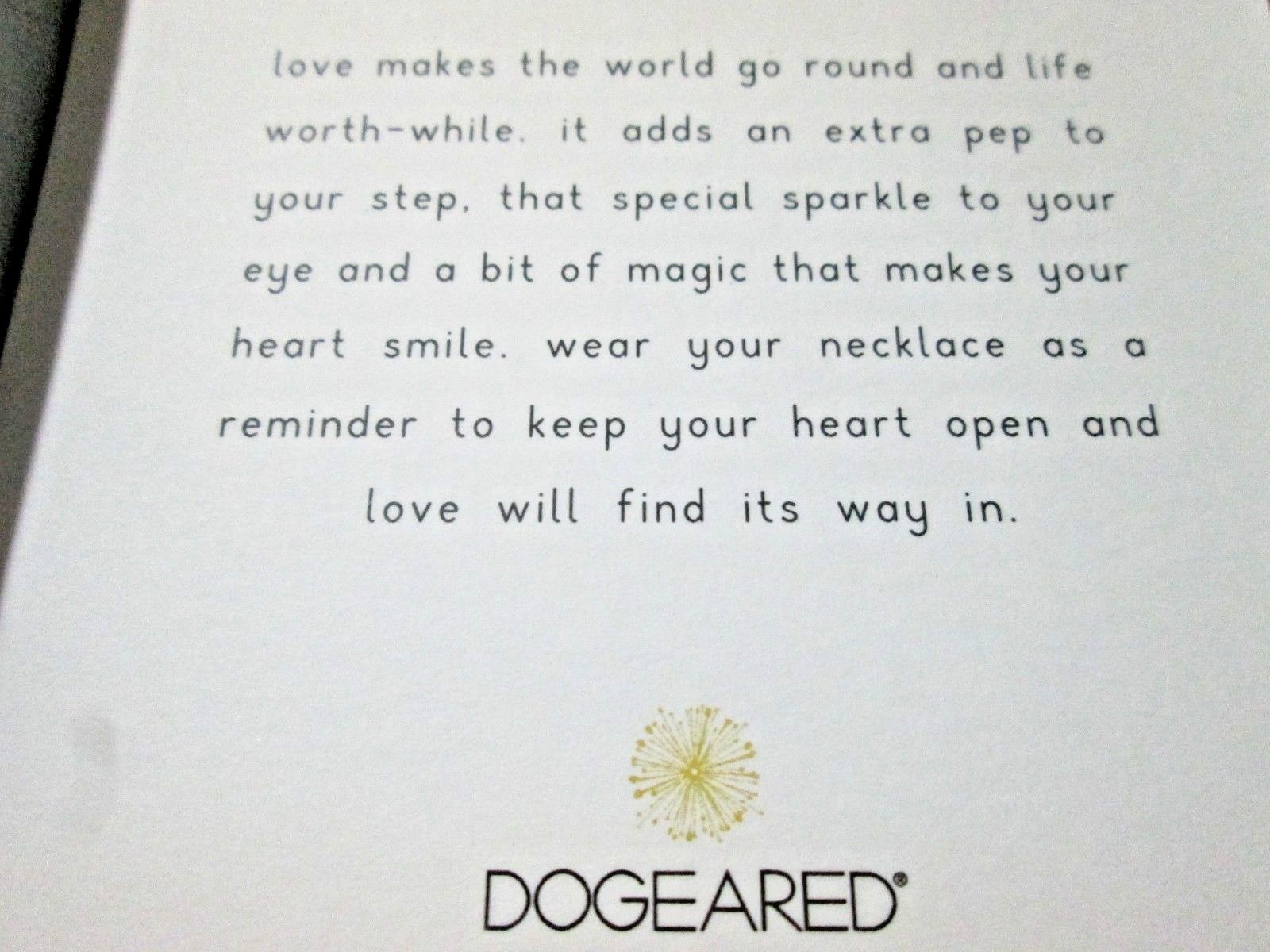 New in Box $68 Dogeared Open Hearted 14 kt Gold Dipped Heart Necklace