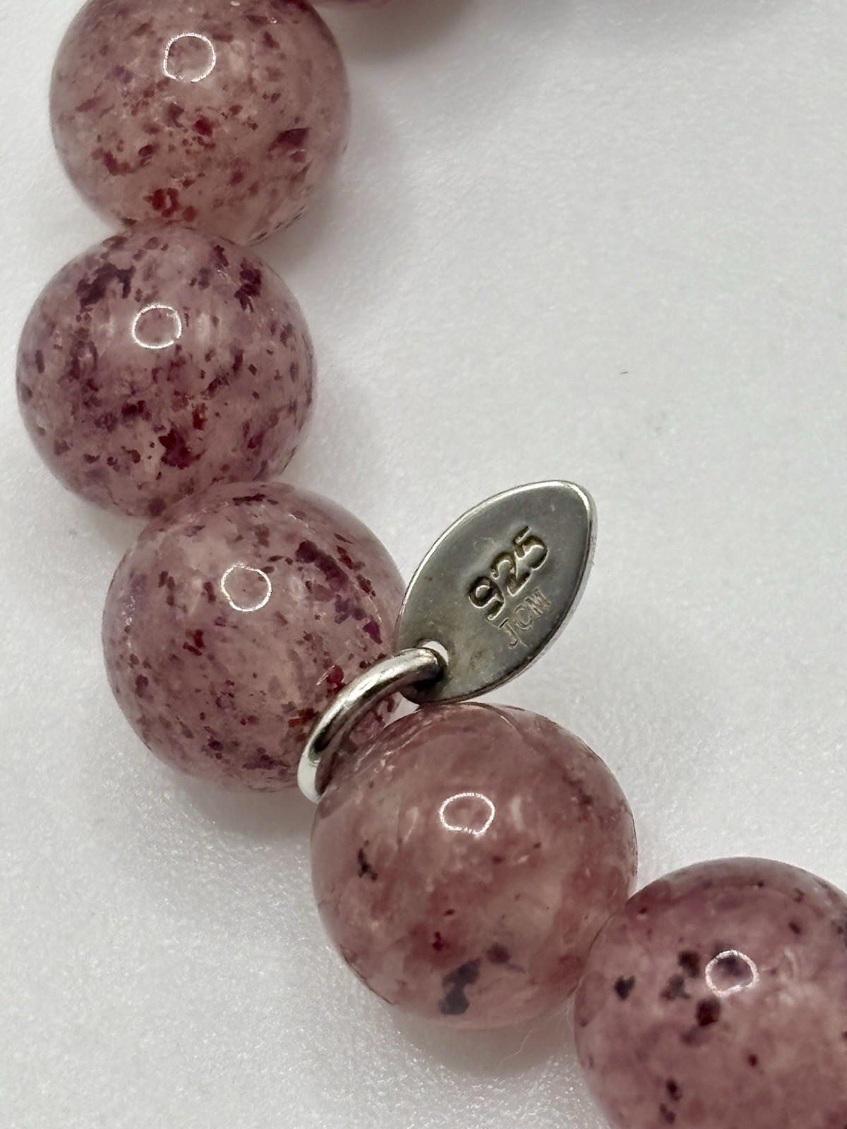 Strawberry Quarts 925 JCM bracelet
