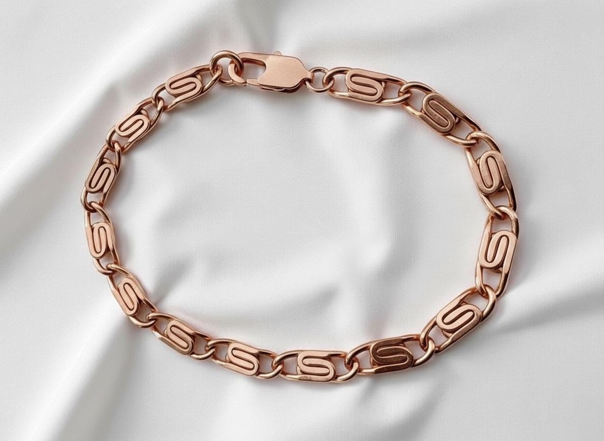 Pure Copper Scroll Bracelet • Vintage Style • Adjustable & Plus Sizes Available
