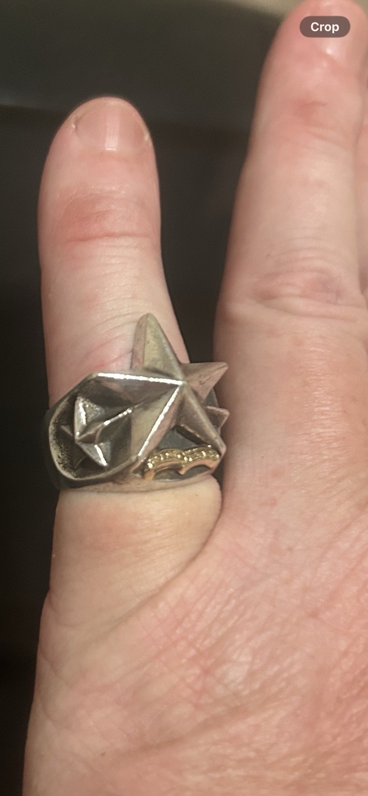 King Baby Studio Star Signet Pinky Ring Size 7 Silver No Stone