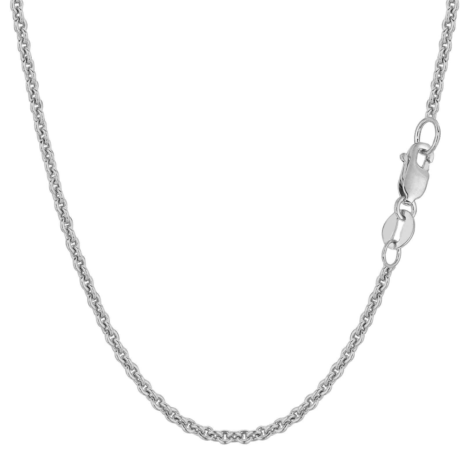 14K White Gold Forsantina Chain, Width 2.3mm
