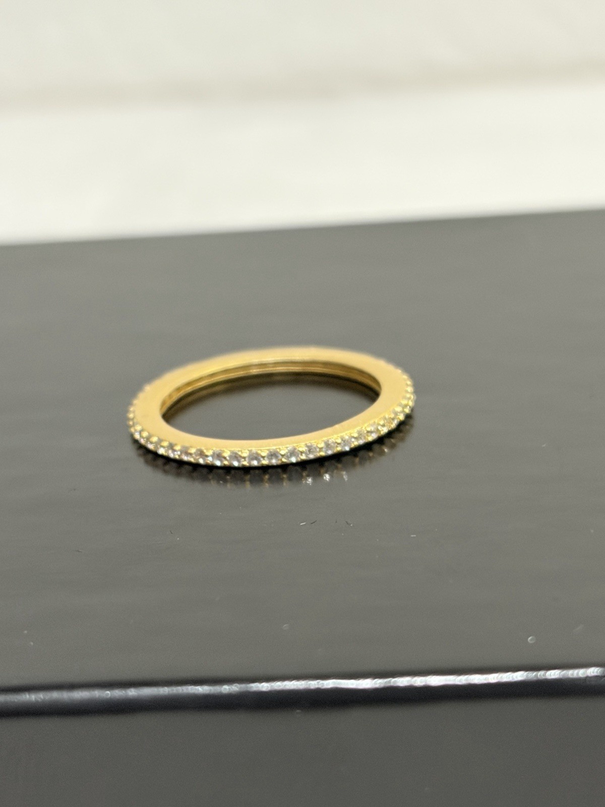 Freida Rothman Stacking Ring Sz 6 Gold Tone