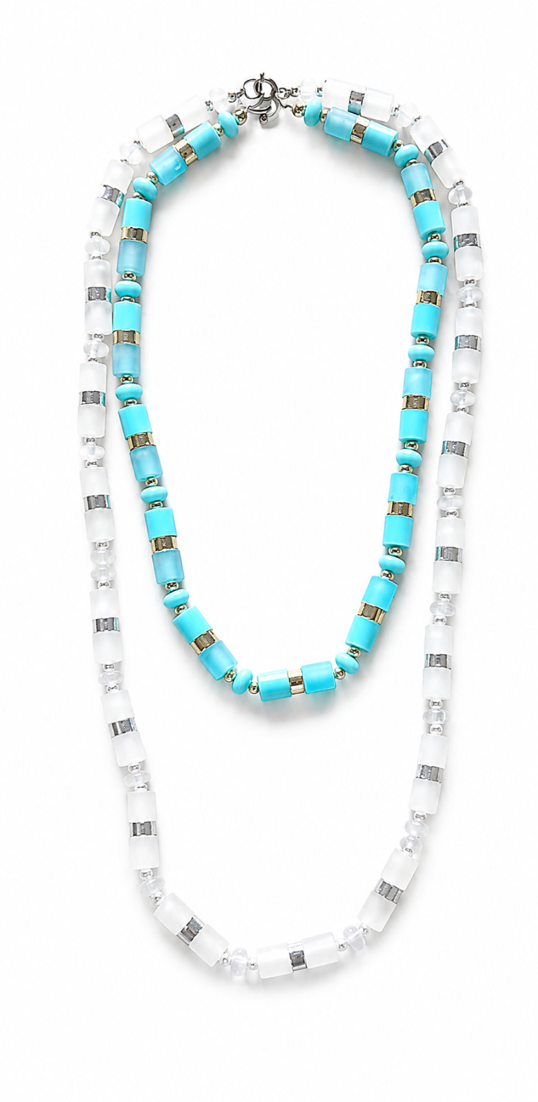 Lot of 10 Vintage Italian Plastic Bead Necklaces – Colorful Summer Jewelry Set