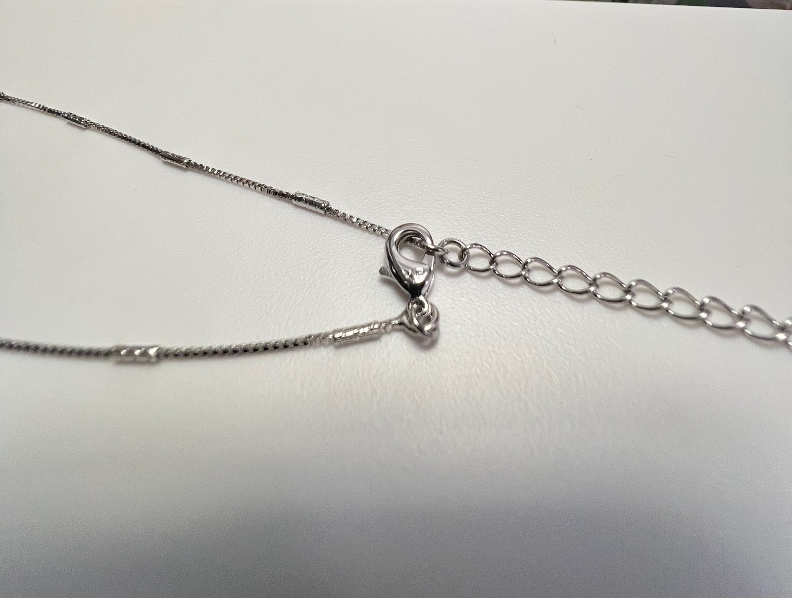Layered Basic White Chain Necklace – Copper Alloy Plated, Simple Choker
